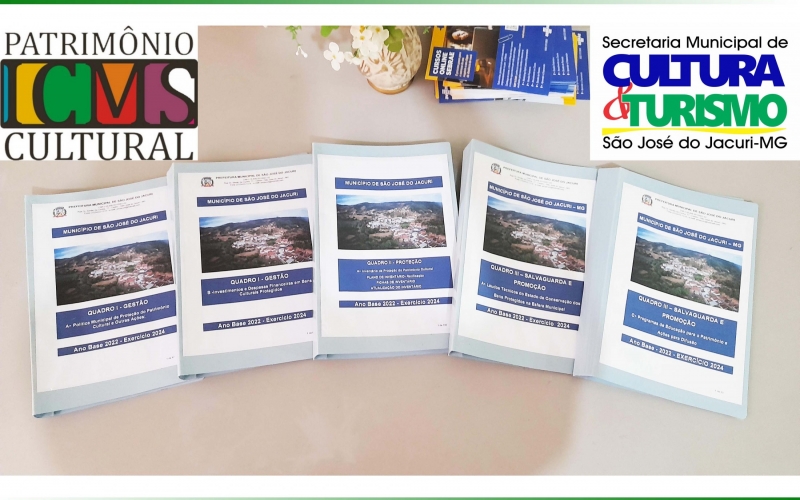 SÃO JOSÉ DO JACURI ENCAMINHA DOCUMENTAÇÃO DO ICMS PATRIMÔNIO CULTURAL